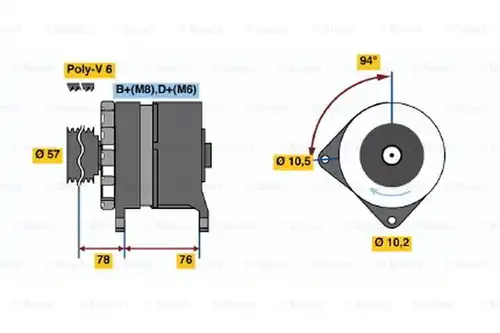 генератор BOSCH 0 120 468 105