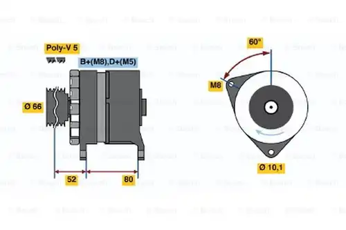 генератор BOSCH 0 120 468 108