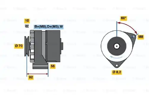 генератор BOSCH 0 120 468 120