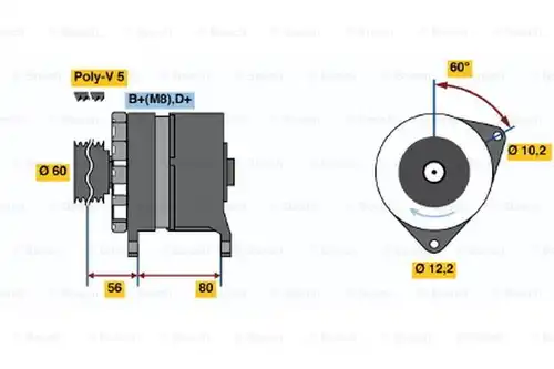 генератор BOSCH 0 120 469 028