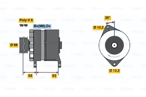 генератор BOSCH 0 120 469 034