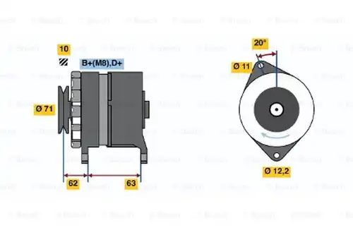 генератор BOSCH 0 120 469 666