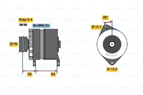 генератор BOSCH 0 120 469 875