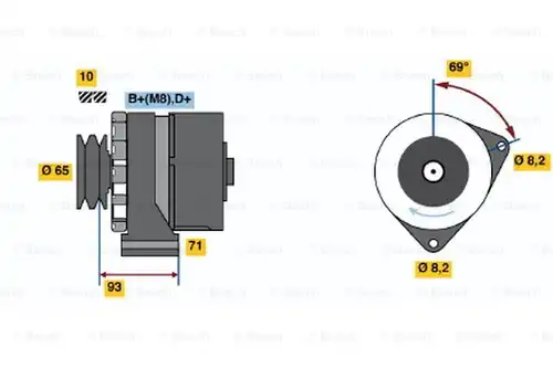 генератор BOSCH 0 120 469 993