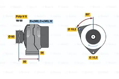 генератор BOSCH 0 120 485 026