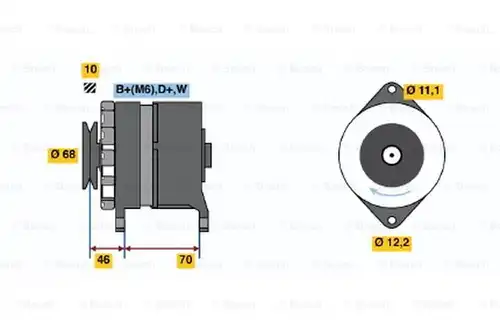 генератор BOSCH 0 120 488 195