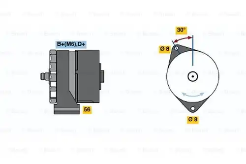 генератор BOSCH 0 120 489 030