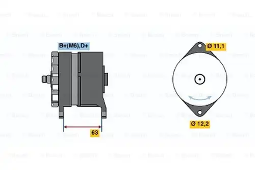 генератор BOSCH 0 120 489 107