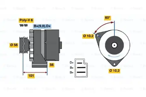 генератор BOSCH 0 120 489 324