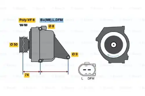 генератор BOSCH 0 122 0AA 1A0