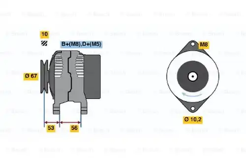 генератор BOSCH 0 123 110 005