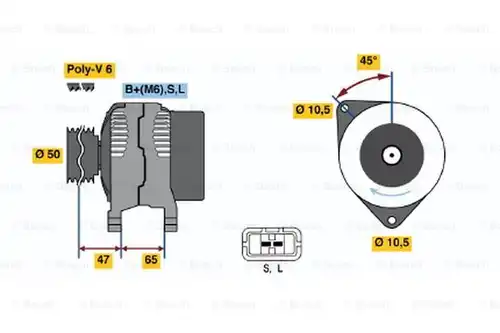 генератор BOSCH 0 123 115 010