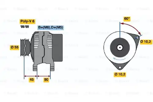 генератор BOSCH 0 123 212 001