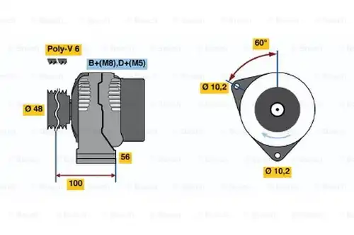 генератор BOSCH 0 123 310 005