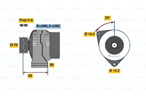 генератор BOSCH 0 123 310 010