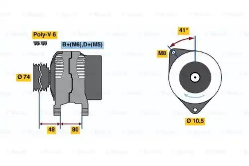 генератор BOSCH 0 123 310 016