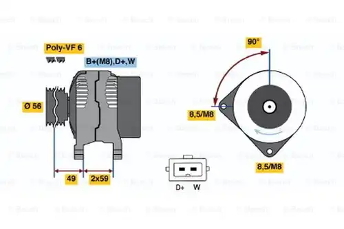 генератор BOSCH 0 123 310 035