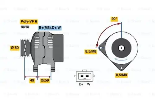 генератор BOSCH 0 123 310 049