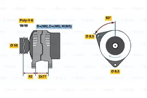 генератор BOSCH 0 123 310 053