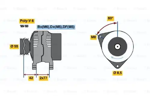 генератор BOSCH 0 123 310 054