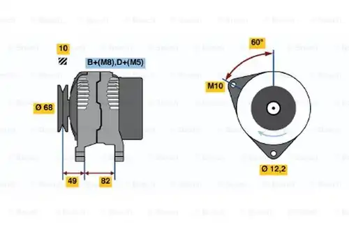 генератор BOSCH 0 123 315 500