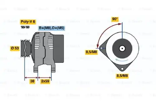 генератор BOSCH 0 123 320 021