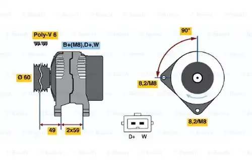 генератор BOSCH 0 123 320 024