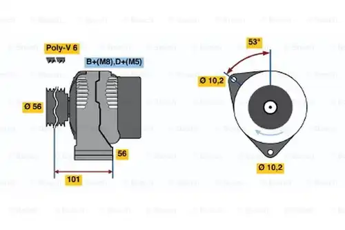 генератор BOSCH 0 123 320 035