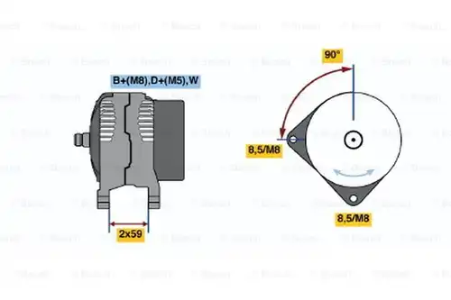 генератор BOSCH 0 123 320 048