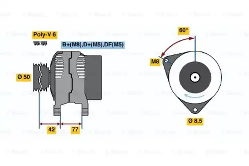 генератор BOSCH 0 123 320 067