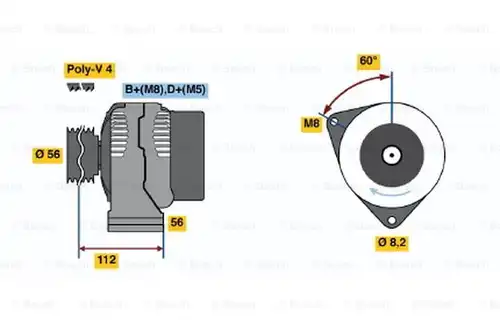 генератор BOSCH 0 123 335 001