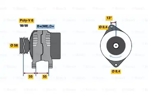 генератор BOSCH 0 123 500 006