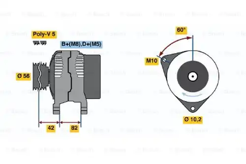 генератор BOSCH 0 123 510 033