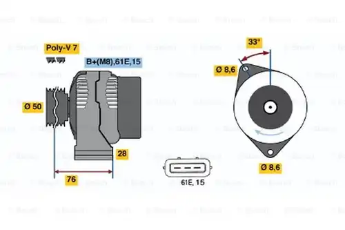 генератор BOSCH 0 123 515 023