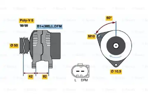 генератор BOSCH 0 124 315 014