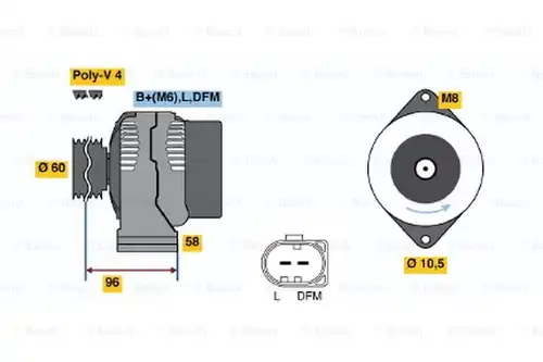 генератор BOSCH 0 124 325 007