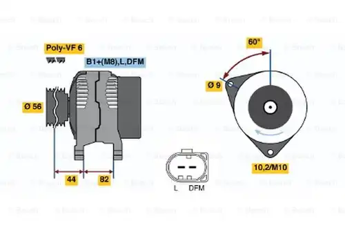 генератор BOSCH 0 124 325 020