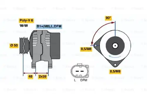 генератор BOSCH 0 124 325 125