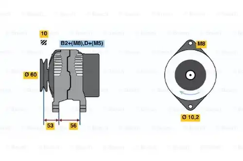 генератор BOSCH 0 124 415 010