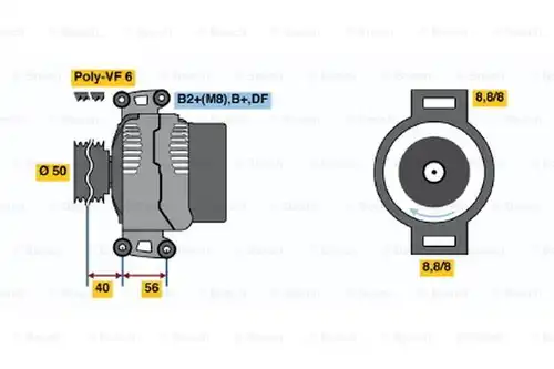 генератор BOSCH 0 124 515 115