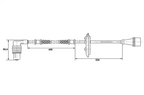 датчик, обороти на колелото BOSCH 0 265 001 282