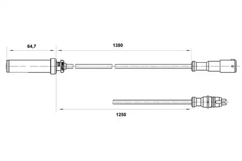 датчик, обороти на колелото BOSCH 0 265 004 015