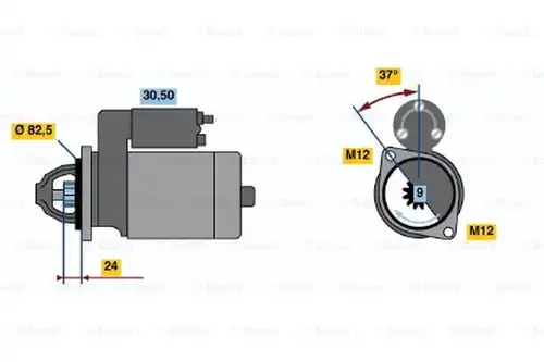 стартер BOSCH 0 986 011 090