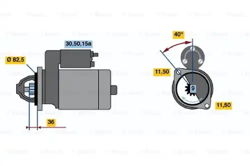 стартер BOSCH 0 986 012 061