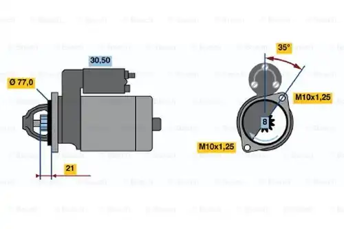 стартер BOSCH 0 986 012 871