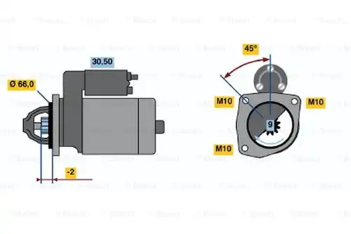 стартер BOSCH 0 986 013 120