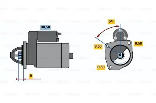 стартер BOSCH 0 986 013 210