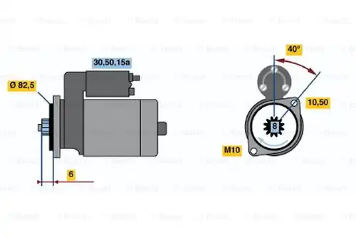 стартер BOSCH 0 986 014 221