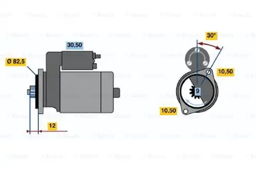 стартер BOSCH 0 986 014 231