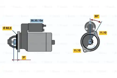 стартер BOSCH 0 986 014 361